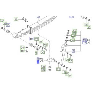 مشبك سست خلفية يسار