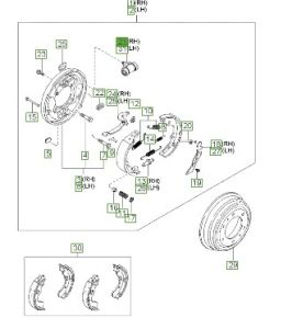 سلندر فرامل خلفي يمين