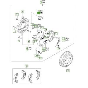 سلندر فرامل خلفي يسار