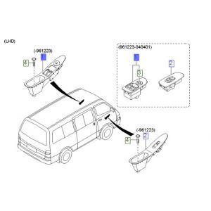 مجموعة ازرار فتح الزجاج الرئيسية