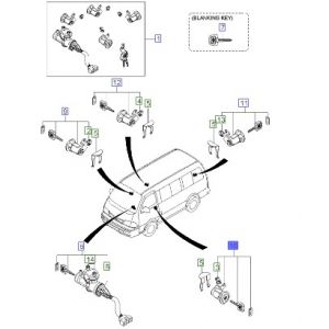 قفل تأمين الباب مع المفاتيح