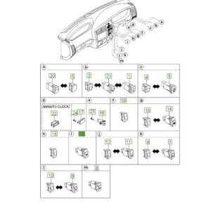 مفتاح لمبة السقف الأمامية