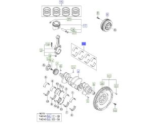 طقم سبائك عامود الكرنك المتحركة مقاس ستاندرد