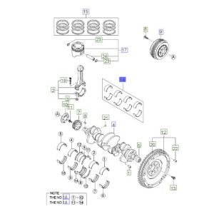 طقم سبائك عامود الكرنك المتحركة مقاس ستاندرد