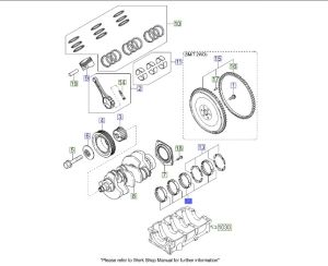 طقم سبائك عامود الكرنك المتحركة