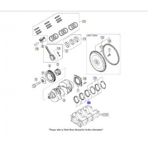 طقم سبائك عامود الكرنك الثابته