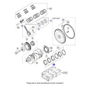 طقم سبائك عامود الكرنك الثابته