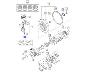 طقم سبائك عامود الكرنك المتحركة
