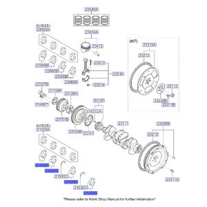 جوز سبايك عامود كرنك ثابته مقاس استاندرد