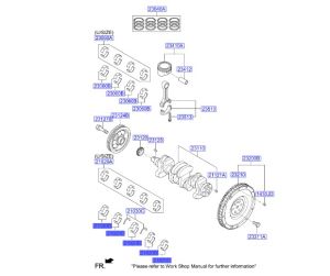 جوز سبايك عامود كرنك ثابته مقاس استاندرد