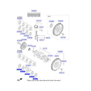 جوز سبايك عامود كرنك ثابته مقاس استاندرد