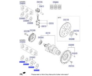 جوز سبايك عامود كرنك ثابته مقاس استاندرد
