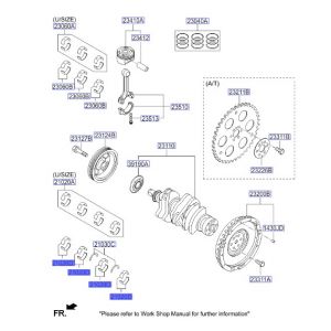 جوز سبايك عامود كرنك ثابته مقاس استاندرد