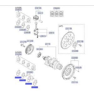 جوز سبايك عامود كرنك ثابته مقاس استاندرد