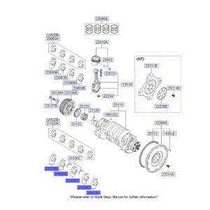 جوز سبايك عامود كرنك ثابته مقاس استاندرد