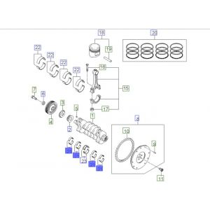 جوز سبايك عامود كرنك ثابته مقاس استاندرد