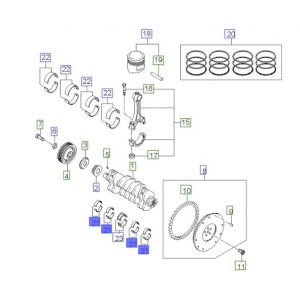 جوز سبايك عامود كرنك ثابته مقاس استاندرد