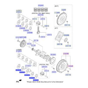 جوز سبايك عامود كرنك ثابته مقاس استاندرد