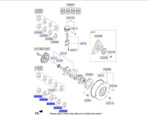 جوز سبايك عامود كرنك ثابته مقاس استاندرد