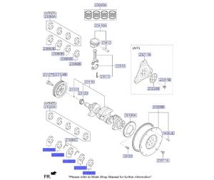جوز سبايك عامود كرنك ثابته مقاس استاندرد