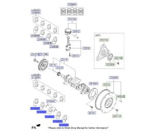 جوز سبايك عامود كرنك ثابته مقاس استاندرد