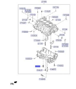مسمار تثبيت الفلتر مع المحرك