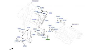 ترس جنزير مضخة الزيت