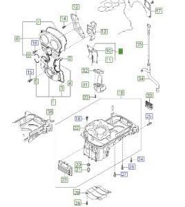 صدر الماكينة الخلفي السفلي يسار
