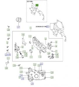 وجه مضخة الزيت