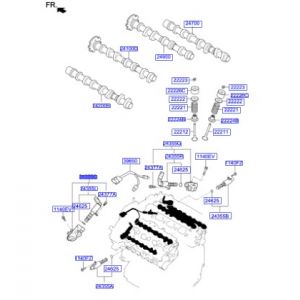 حساس في تي سي لعامود العادم يسار