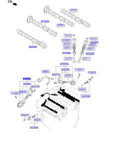 حساس في تي سي لعامود العادم يسار