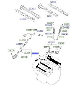 حساس في تي سي لعامود العادم يسار