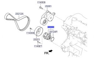 مضخة ماء تبريد الماكينة