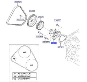 مضخة ماء تبريد الماكينة
