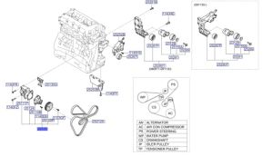 مضخة ماء تبريد الماكينة