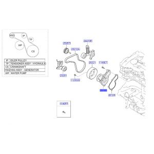 مضخة ماء تبريد الماكينة