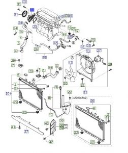 مضخة ماء تبريد الماكينة