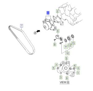 مضخة ماء تبريد الماكينة