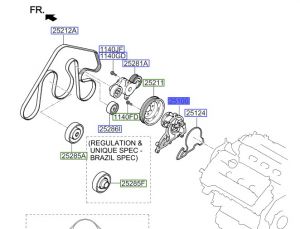 مضخة ماء تبريد الماكينة