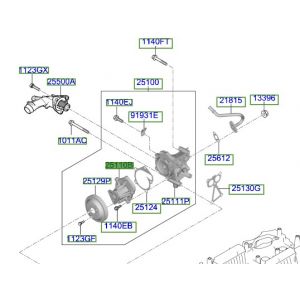 مضخة ماء تبريد الماكينة