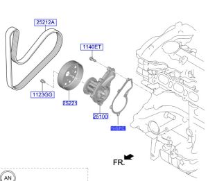 وجه مضخة الماء