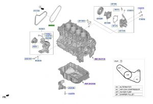 سير مضخة الماء