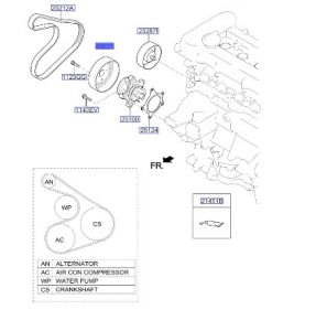 بكرة مضخة الماء