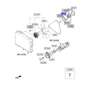 بكرة مضخة الماء