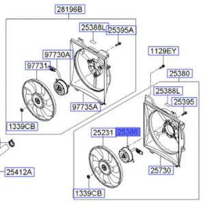 موتور مروحة التبريد