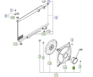 موتور مروحة التبريد