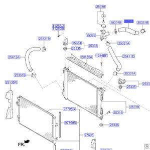 خرطوم ماء الرديتر علوي