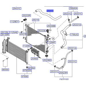 خرطوم ماء الرديتر علوي