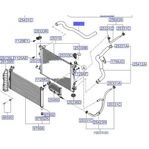 خرطوم ماء الرديتر علوي