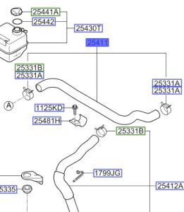 خرطوم ماء الرديتر علوي